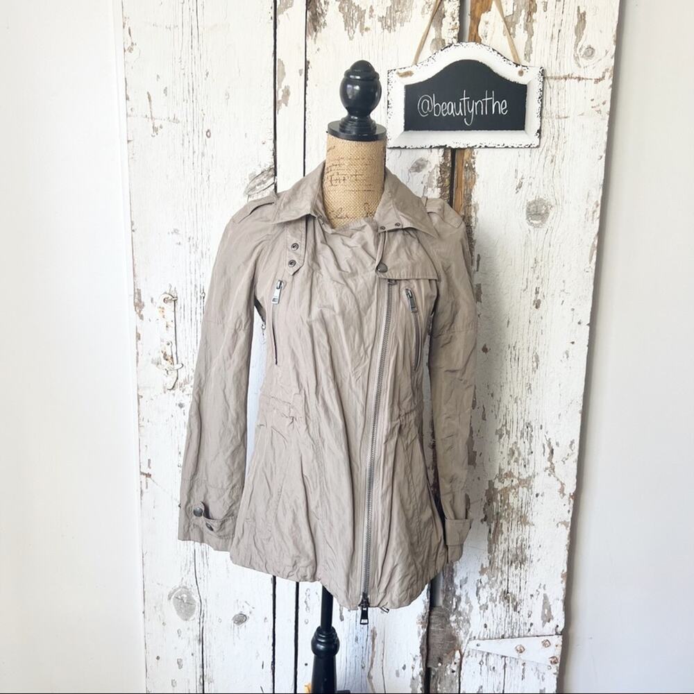 Burberry Brit Lightweight Rain/Wind Jacket Coat Neutral Taupe Authentic